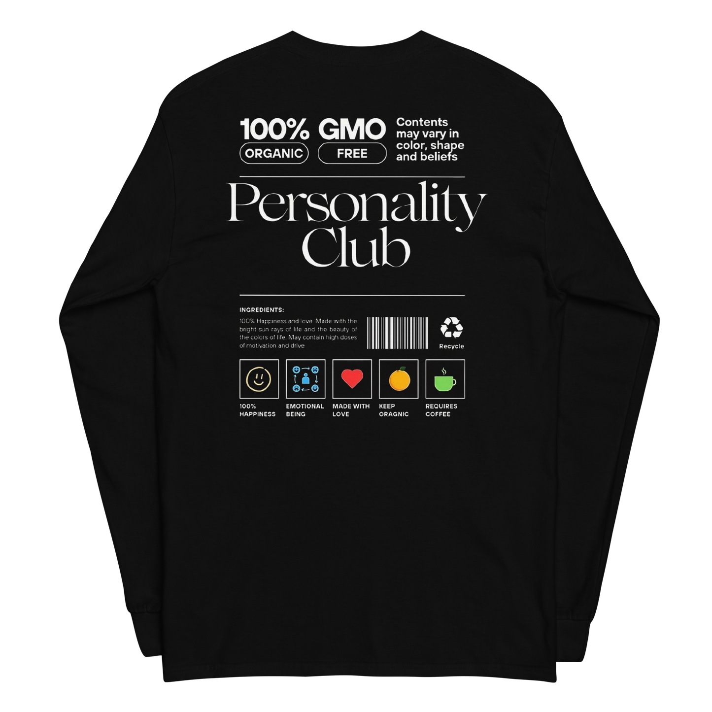 "Bold Personality" Long Sleeve Shirt