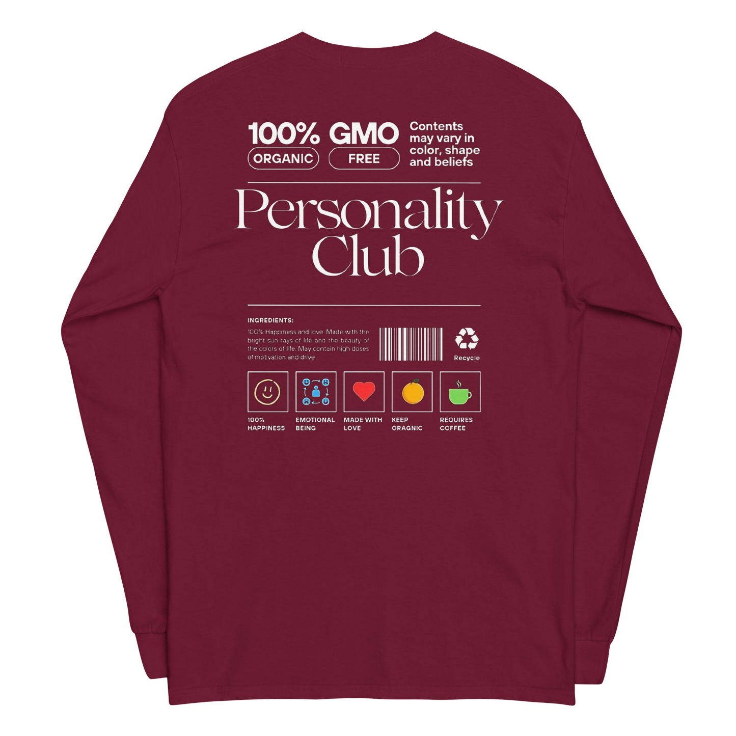 "Bold Personality" Long Sleeve Shirt