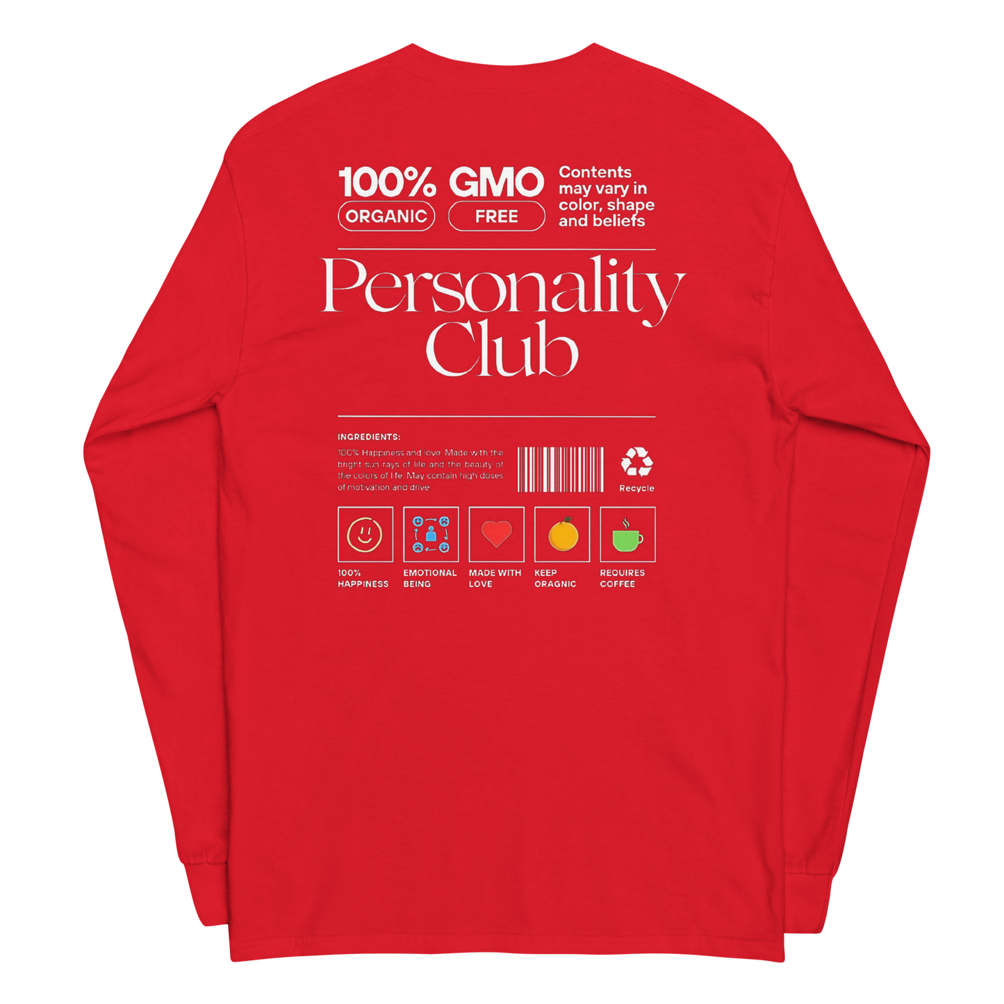 "Bold Personality" Long Sleeve Shirt